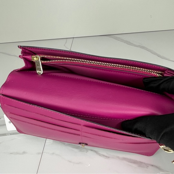 Dior Leather Flap Long Wallet-Black - Picture 5 of 5